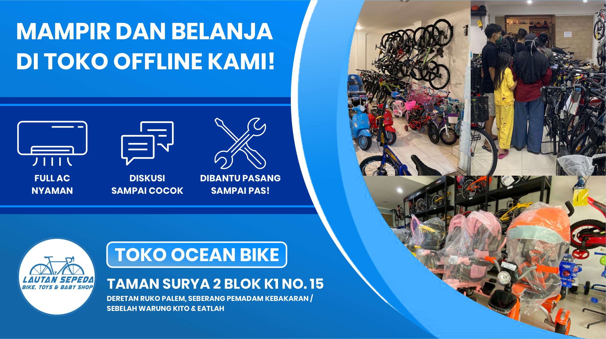 Banner home toko lautan sepeda